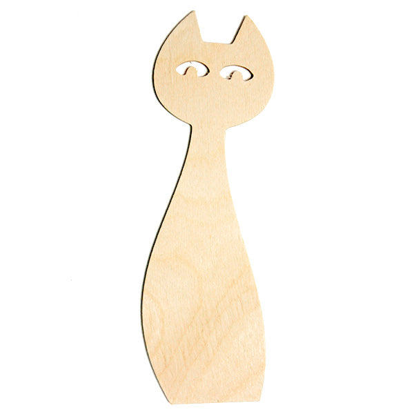 Houten boekenlegger kat ARTMiE 5 × 16 cm