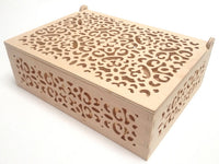 Opengewerkte houten doos groot ARTMiE Romance, 23 × 17 × 8,5 cm