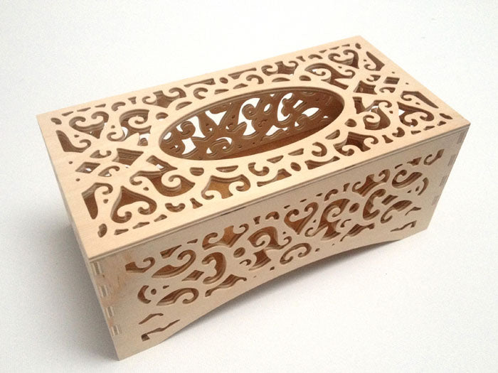 Opengewerkte houten zakdoekdoos ARTMiE Romance, 25,5 × 13,5 × 10,5 cm