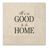 Decoupageservet Good to be Home 25 × 25 cm