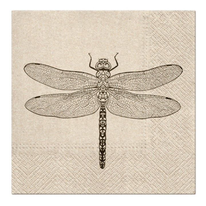 Decoupageservet Dragonfly 33 × 33 cm