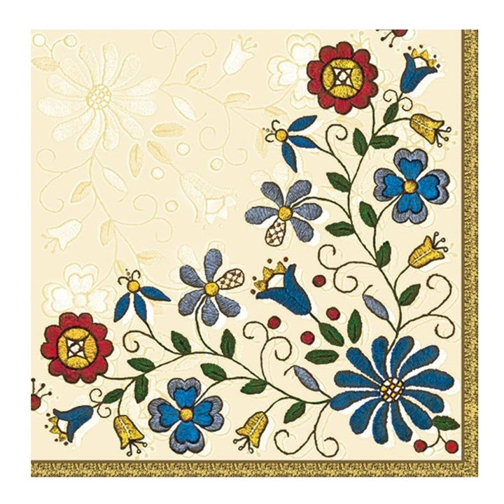 Decoupageservet Kashubian Folk 33 × 33 cm