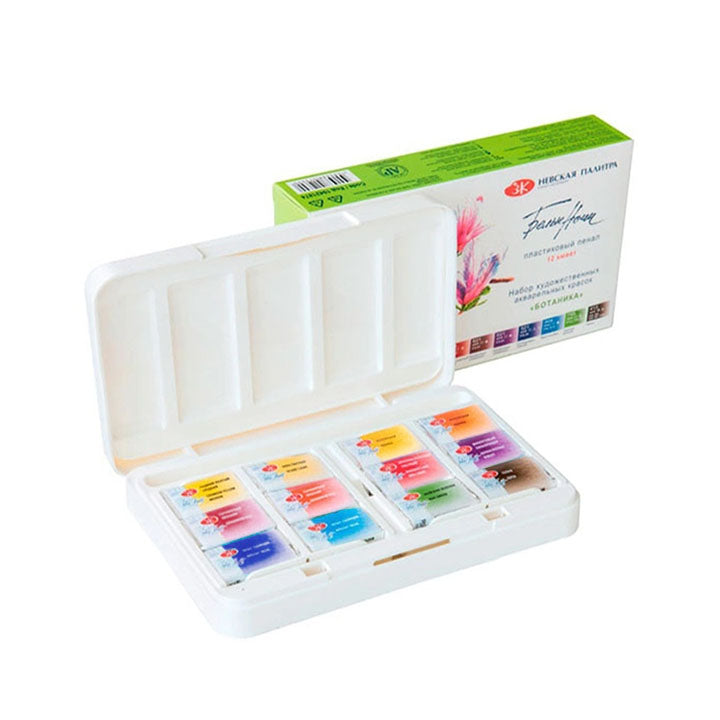 Aquarelverf White Nights Botanica 12 napjes in kunststof doos