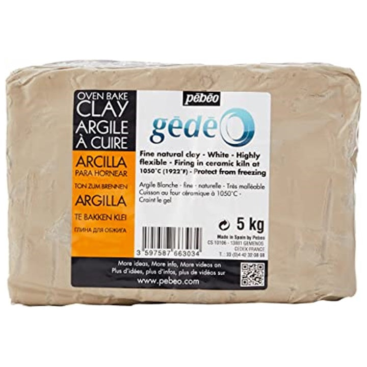 Pébéo witte boetseerklei om te bakken, 5 kg
