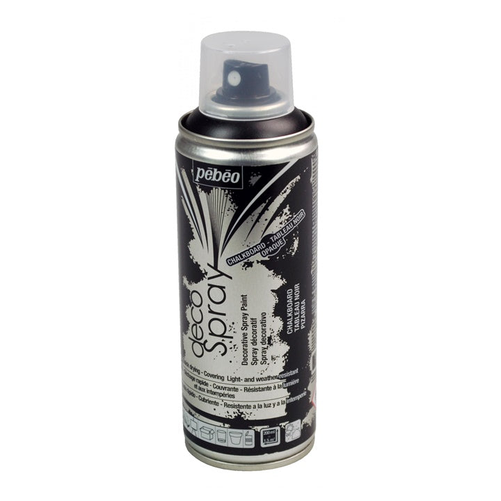 Pébéo krijtverf in spuitbus 200 ml zwart