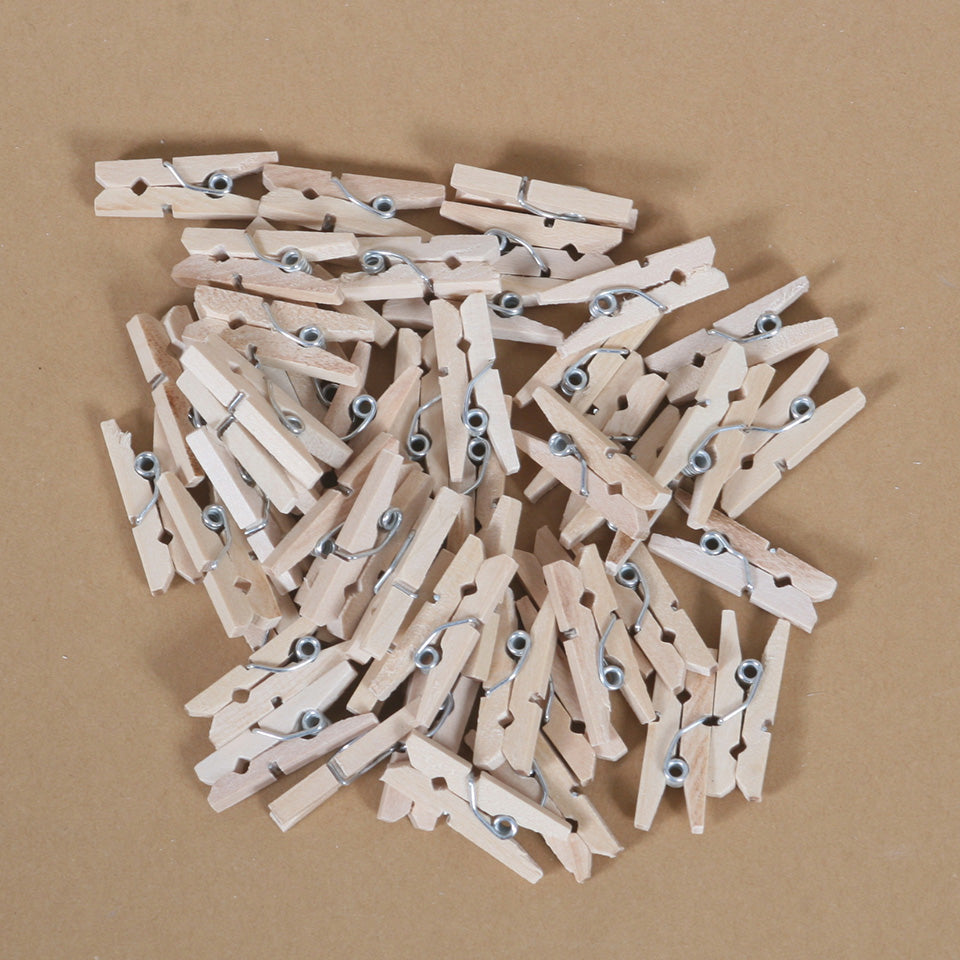 Pentart houten knijpers 2,5 cm – 20 stuks