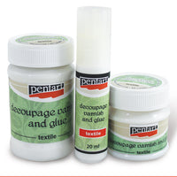 Pentart decoupagelijm en vernis voor textiel, glanzend