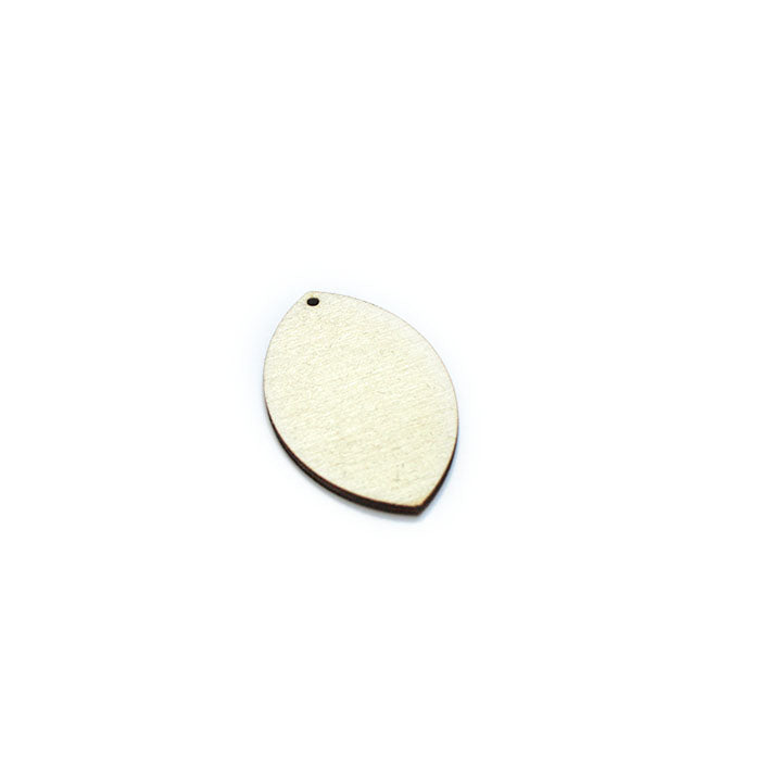 Pentart houten sieradenbasis druppel – 4,5 × 3 cm