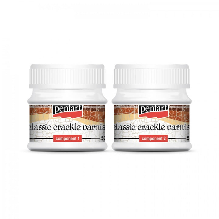 Pentart tweefasige craquelélak klassiek 2 × 50 ml