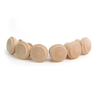 Pentart houten meubelknoppen Ø 35 mm – set van 6