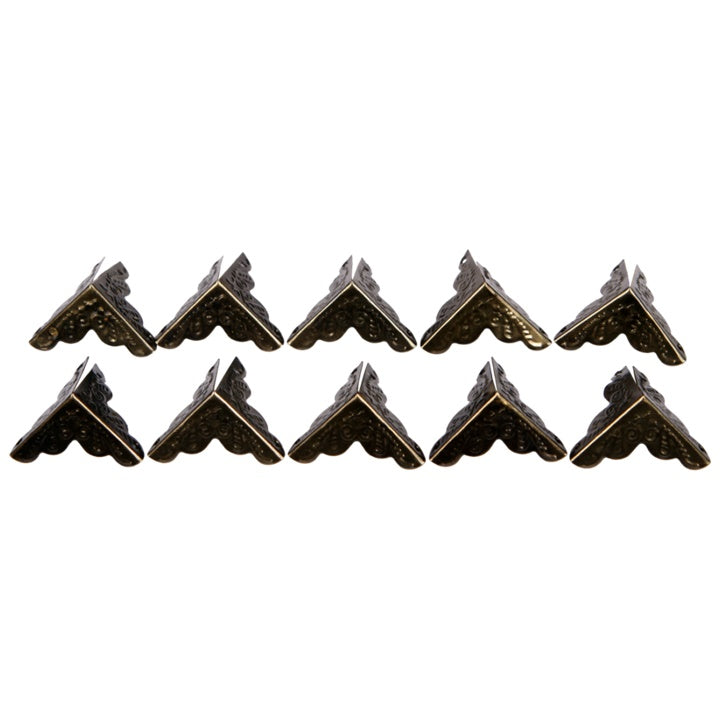 Pentart metalen sierhoekjes 2 × 2 cm, 10 stuks