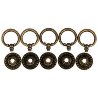 Pentart metalen grepen met ring Ø 3 cm, 5 stuks