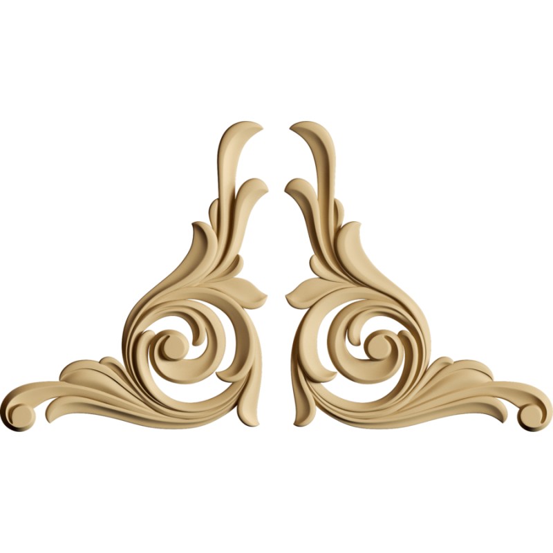 Pentart Elastic Wood houtornament 0,8 cm dik, 2 stuks