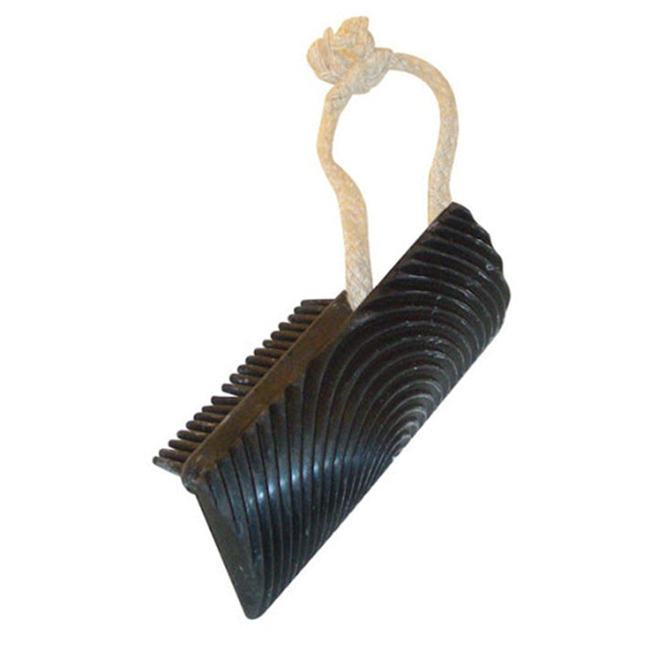 Pentart effectspatel van hard rubber, houteffect, 10 cm