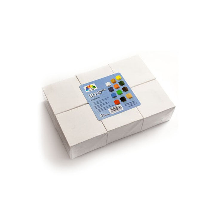Phoenix 3D-schildersdoek mini, set van 6 stuks, 8 × 8 × 5 cm