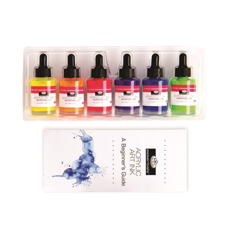 Royal & Langnickel acrylinkt neon set 6 × 30 ml – afbeelding 4