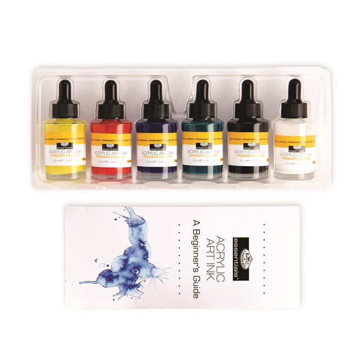 Royal & Langnickel acrylinkt basiskleuren set 6 × 30 ml – afbeelding 2