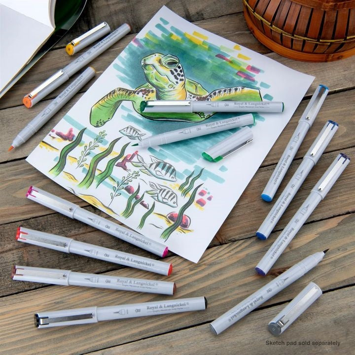 Royal & Langnickel brushpennen, set van 12 stuks – afbeelding 3