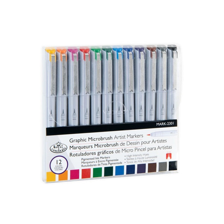 Royal & Langnickel brushpennen, set van 12 stuks