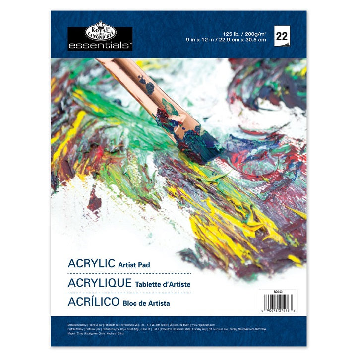 Royal & Langnickel Artist Pad papierblok voor olieverf en acrylverf, 22 vel