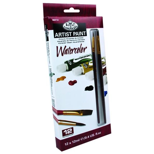 Royal & Langnickel Artist aquarelverf 12 × 12 ml met 2 penselen