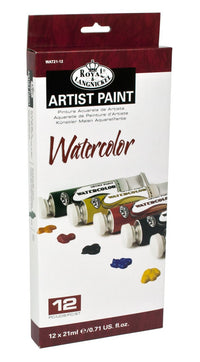 Royal & Langnickel aquarelverfset 12 × 21 ml in kartonnen doos