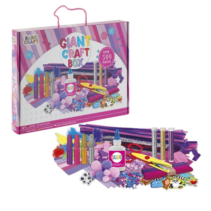 Giant Craft Box knutselset, 500 delen, roze – afbeelding 3