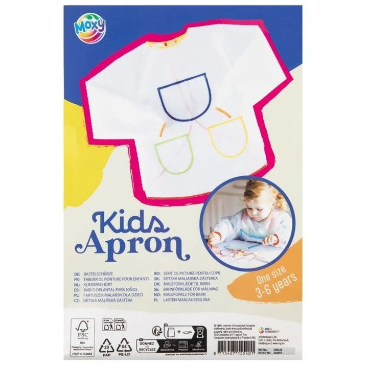 Knutselschort voor kinderen van 3–6 jaar, één maat – afbeelding 2