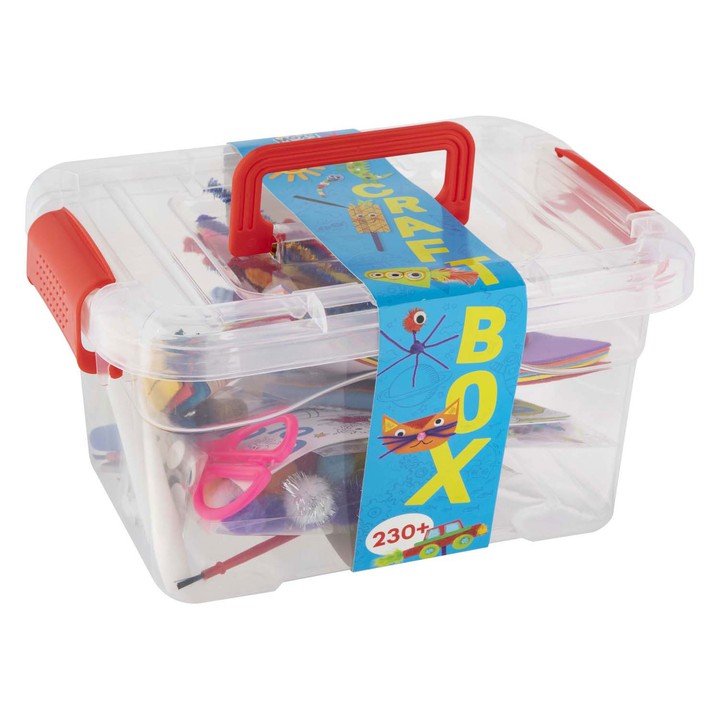 Knutselset Craft Box, 230+ delen in opbergbox – afbeelding 2