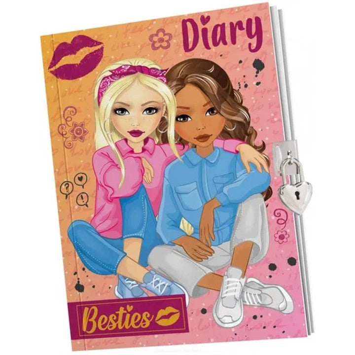 Dagboek met slot BESTIES A5, 60 vel – afbeelding 2