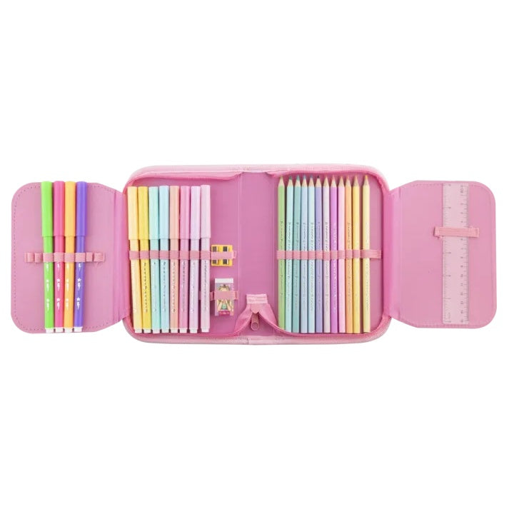 Besties gevuld etui 28-delig – polyester met rits – afbeelding 2