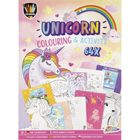 GRAFIX eenhoorn kleur- en activiteitenboek A4, 64 pagina’s – afbeelding 2