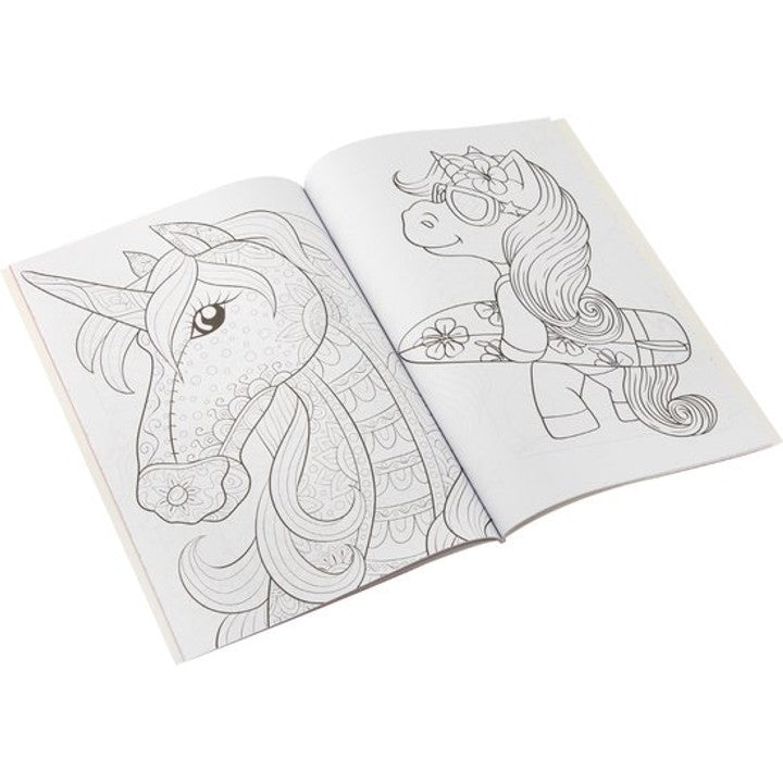GRAFIX eenhoorn kleur- en activiteitenboek A4, 64 pagina’s – afbeelding 3