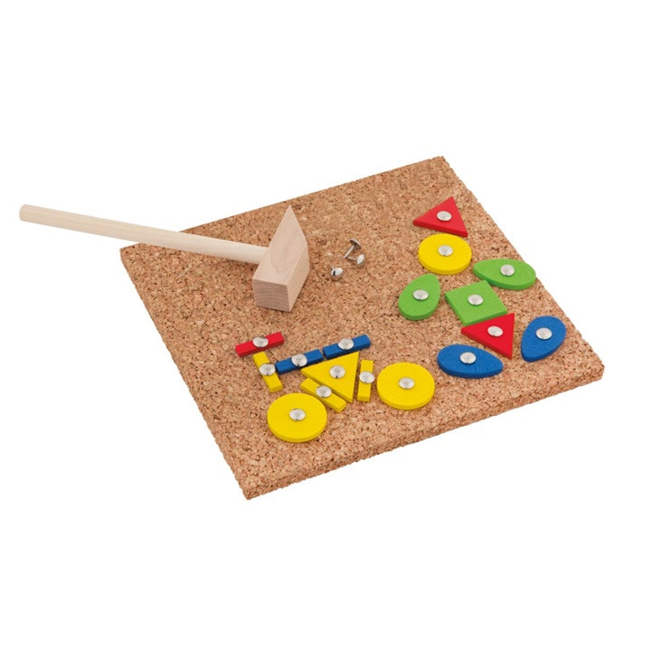 Hammer Tap hamerspel met houten vormen, 74-delig – afbeelding 5