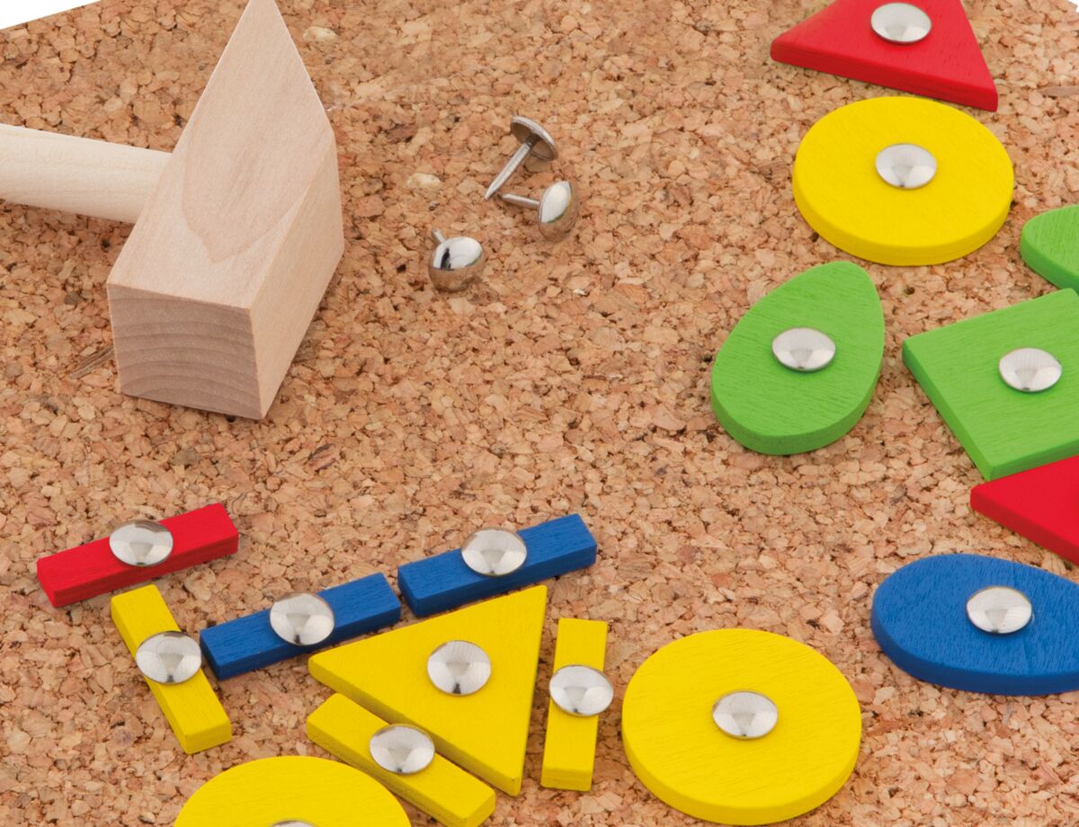 Hammer Tap hamerspel met houten vormen, 74-delig – afbeelding 7