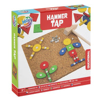 Hammer Tap hamerspel met houten vormen, 74-delig