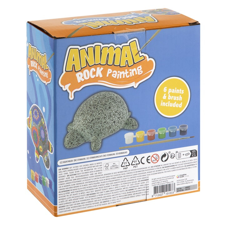 Knutselset stenen schilderen: schildpad van 12 cm – afbeelding 3