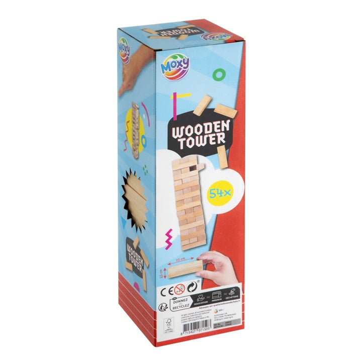 Houten torenspel, 54-delig – afbeelding 2