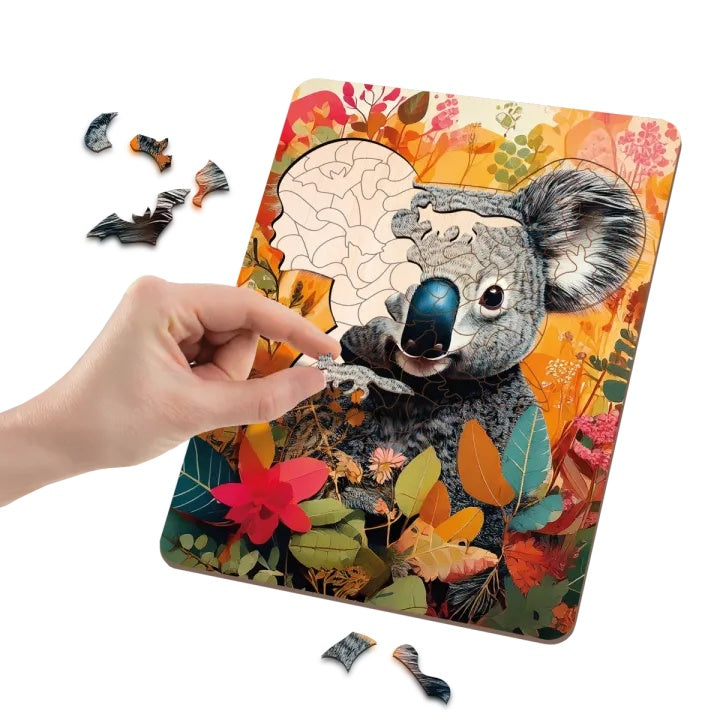 Moxy houten puzzel koala, 130 stukjes – afbeelding 2