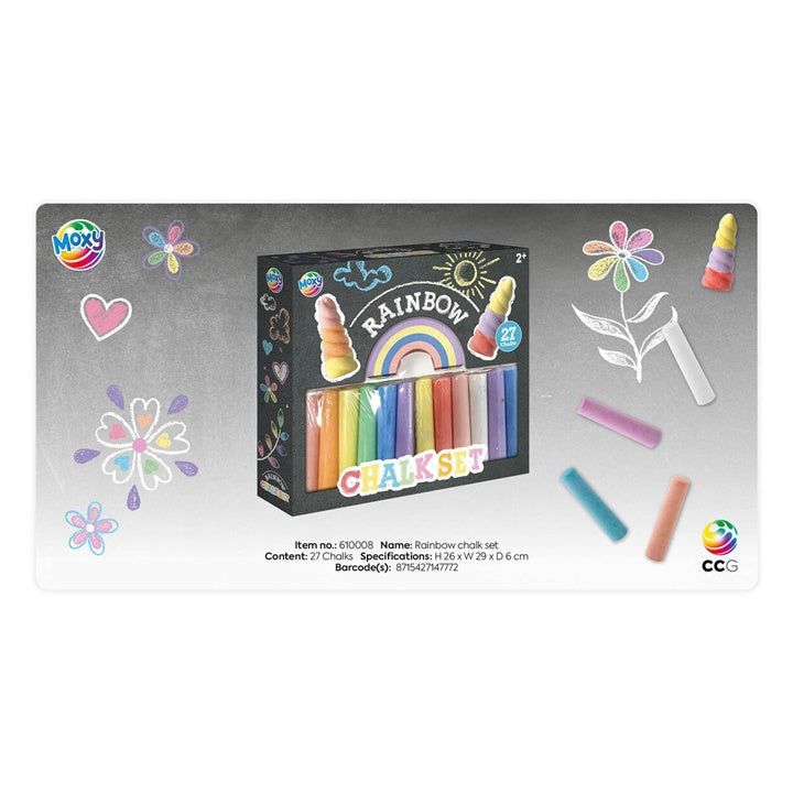 RMS stoepkrijt Regenboog, 27 stuks – afbeelding 4