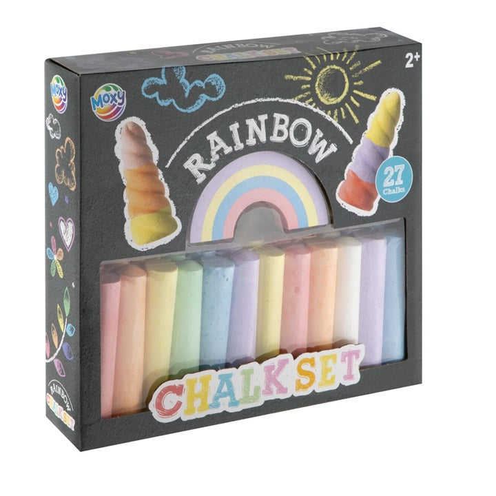 RMS stoepkrijt Regenboog, 27 stuks