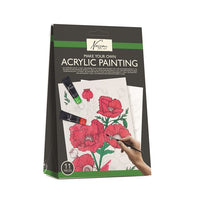Nassau acrylverfset Bloemen met voorgetekende afbeeldingen