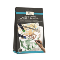 Aquarelset Nassau Landschap met 3 voorgetekende afbeeldingen