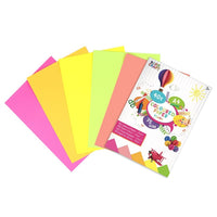 Fluorescerend gekleurd papier A4 – set 40 vel in 5 neonkleuren