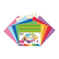 Origamipapier 15 × 15 cm, 50 vel, 10 kleuren en motieven