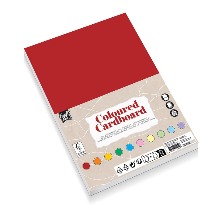 Blok gekleurd papier A4, 100 vel, pastelkleuren