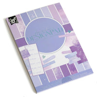 Scrapbookpapier A5 paars – blok met 24 dubbelzijdige vellen