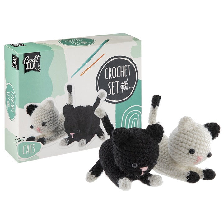 Haakset kittens, 2 figuren van 13 × 6,5 × 10,5 cm – afbeelding 2