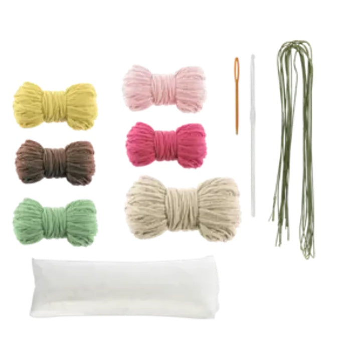 DIY-set voor haken: bloempot met roze bloemen – afbeelding 2