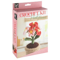 DIY-set voor haken: bloempot met roze bloemen